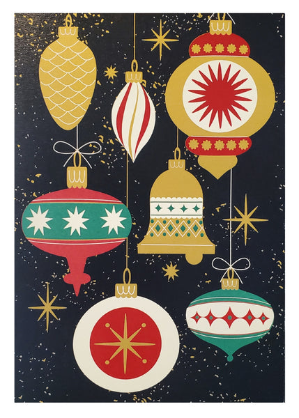 Christmas Greeting Card - Ornaments
