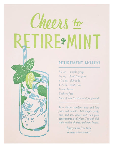 Retirement Greeting Card - Retire-Mint