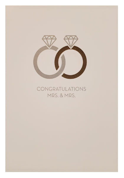 Wedding Greeting Card - Mrs. & Mrs.