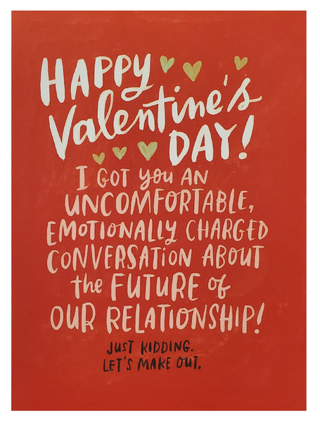 Valentine's Day Greeting Card  - Let's Make Out