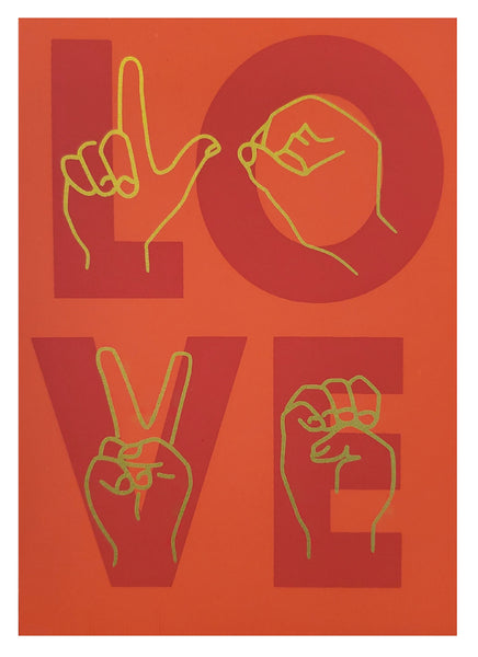 Valentine's Day Greeting Card  - Love Signs