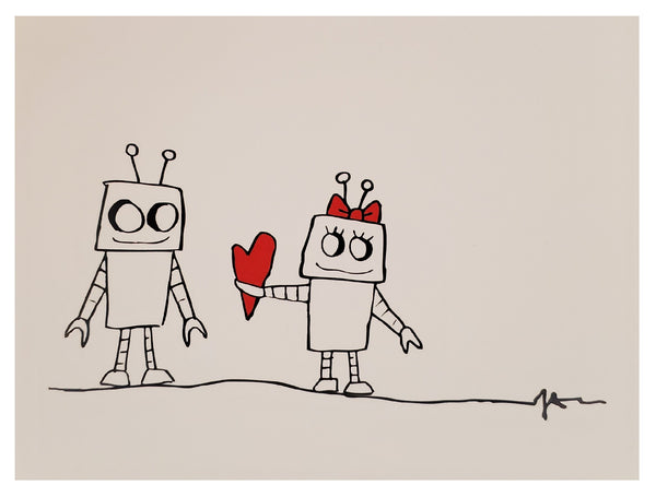 Valentine's Day Greeting Card  - Robots