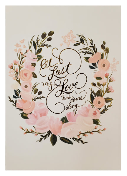 Wedding Greeting Card - At Last