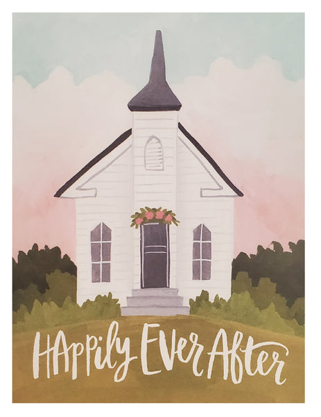 Wedding Greeting Card - Chapel