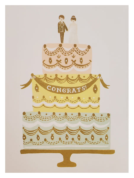 Wedding Greeting Card - Cake