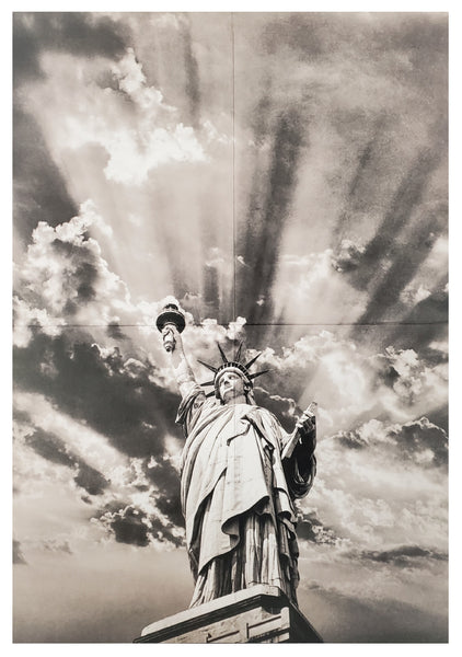 Fold-Out Birthday Greeting Card - Lady Liberty - America Collection