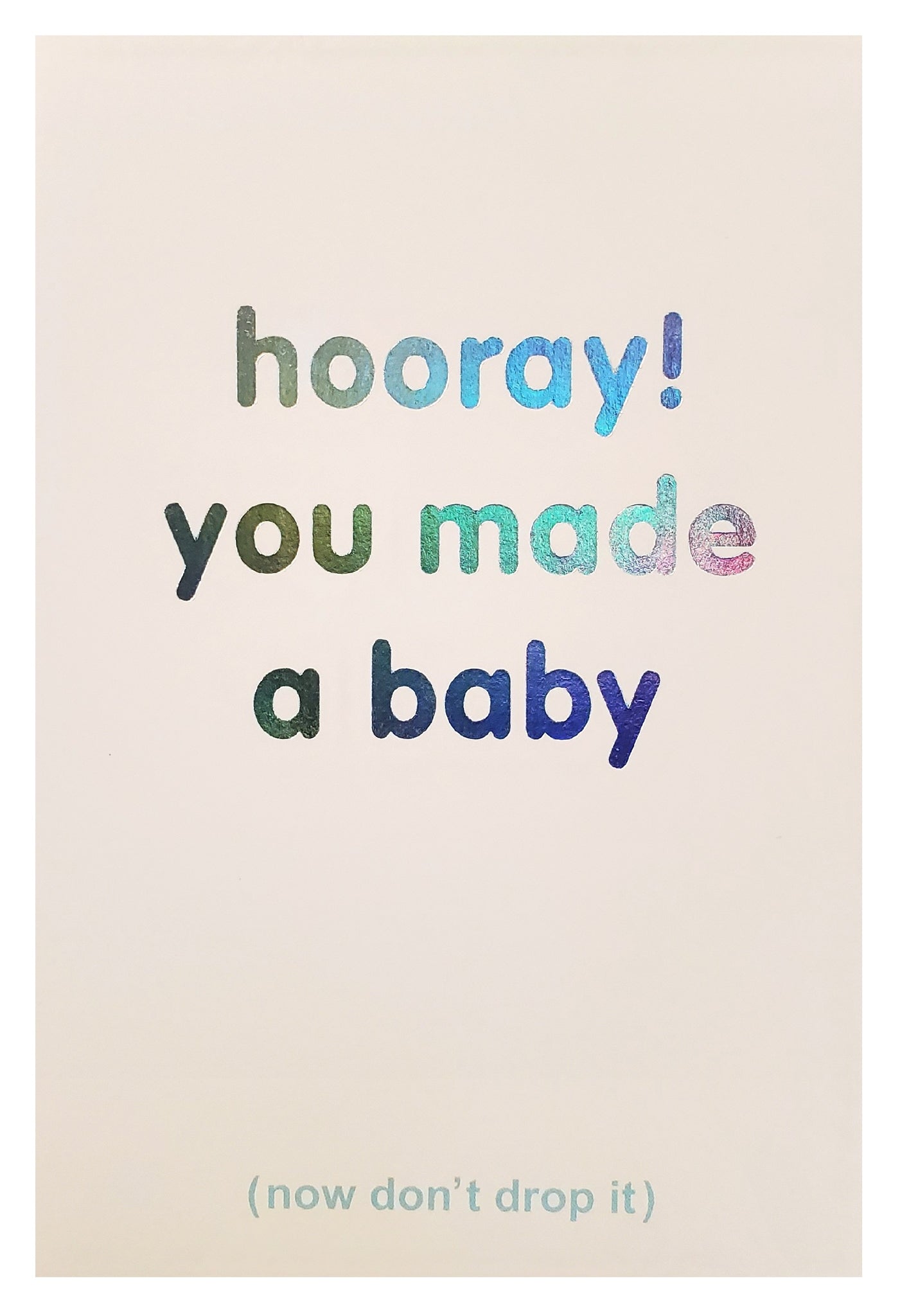 New Baby Greeting Card - Don't Drop It – Avant-Garde Impressions