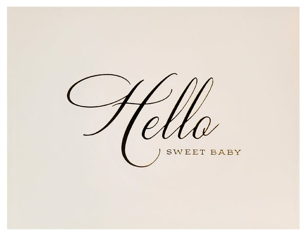 New Baby Greeting Card - Hello
