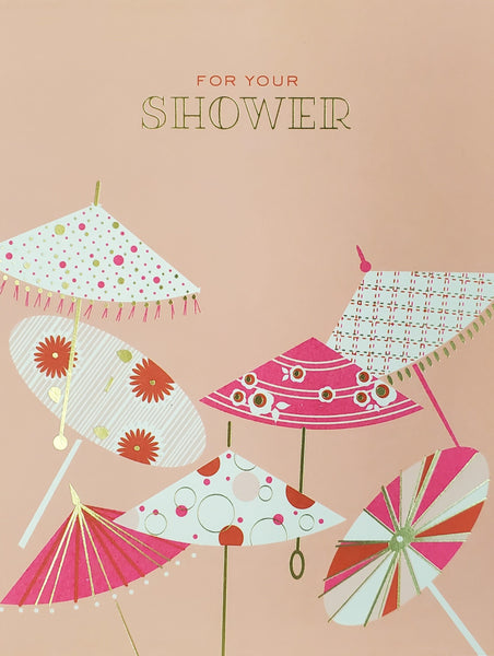 Shower Greeting Card - Umbrella