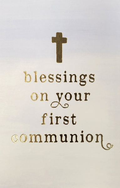 First Communion Greeting Card - Blessings