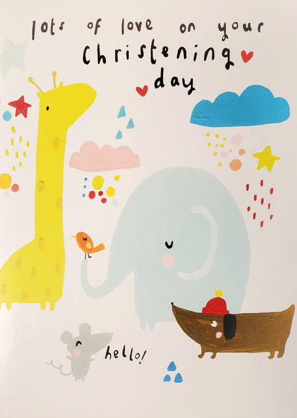 Christening Day Greeting Card - Lot of Love
