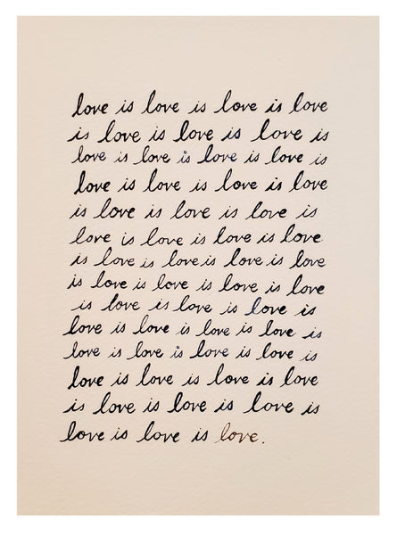 Romantic Greeting Card - Love is Love is...