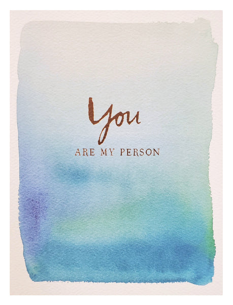 Romantic Greeting Card - My Person