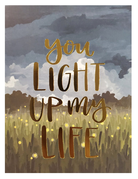Romantic Greeting Card - Fireflies