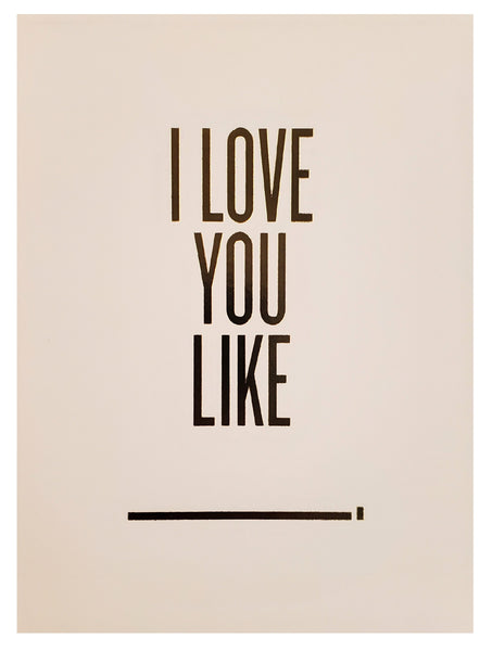 Romantic Greeting Card - Fill in the Blank