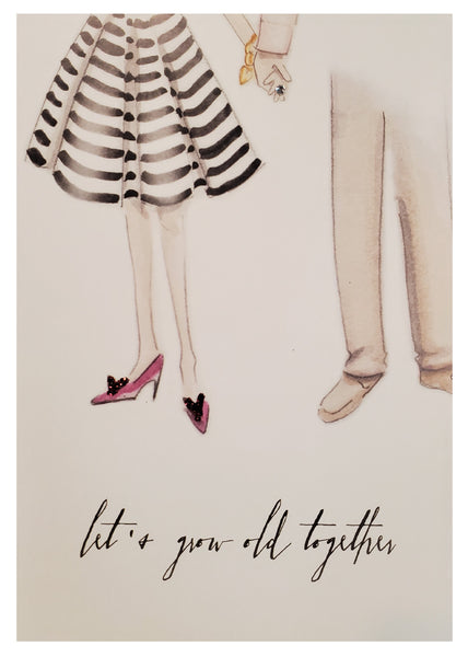 Romantic Greeting Card - Grow Old Together