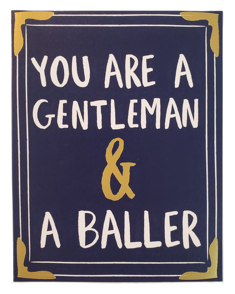 Romantic Greeting Card - Baller