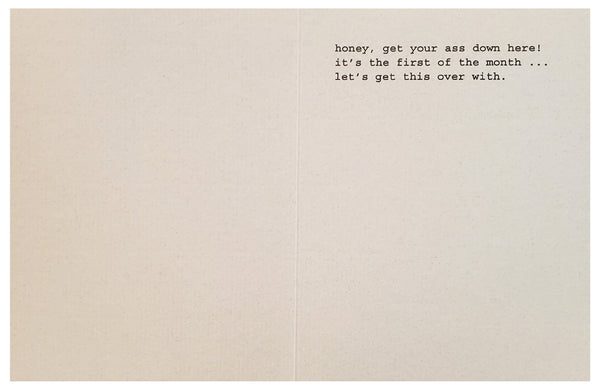 Just Funny Greeting Card - Let's Get This Over With