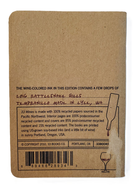 33 Bottles Wine Tasting Journal - Red