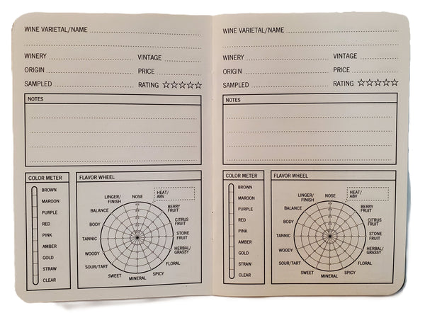 33 Bottles Wine Tasting Journal - White