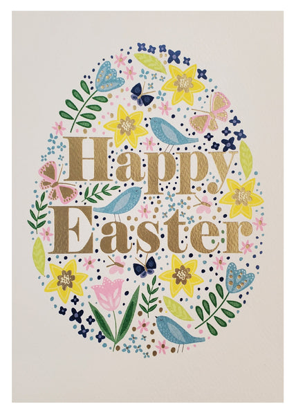 Easter Greeting Card - Springtime Egg