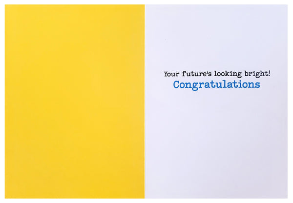 Graduation Greeting Card - Golden Retriever Grad Dog