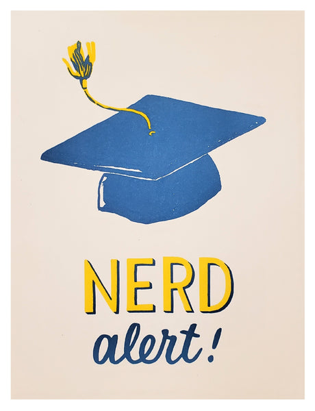 Graduation Greeting Card - Nerd Alert