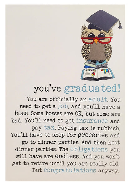 Graduation Greeting Card - You've Graduated