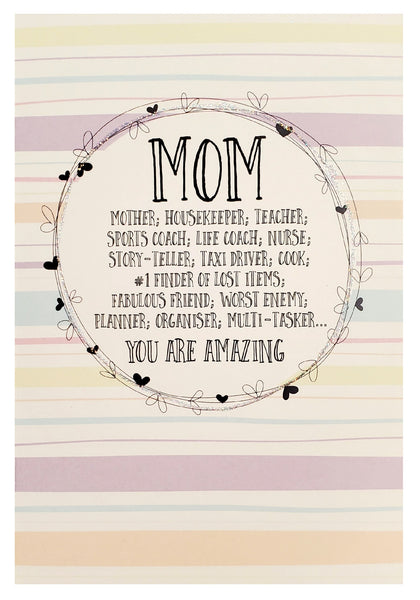 Mother's Day Greeting Card - MOM