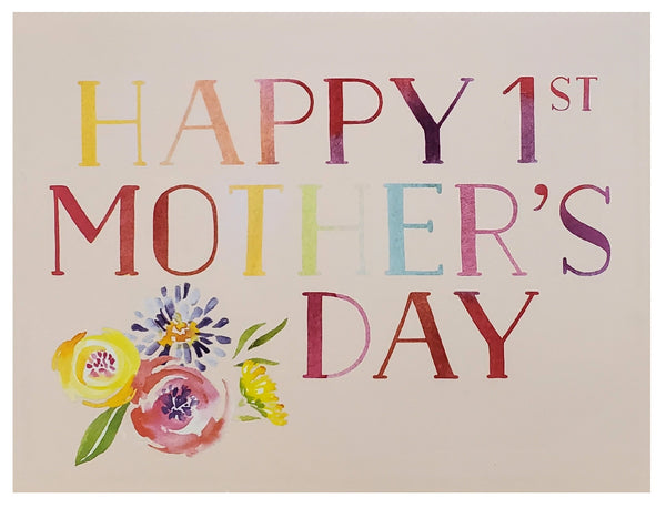 First Mother's Day Greeting Card - Watercolor