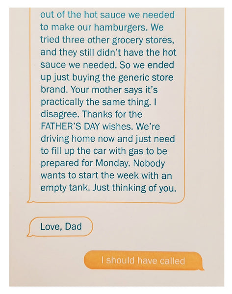 Father's Day Greeting Card - Should Have Called