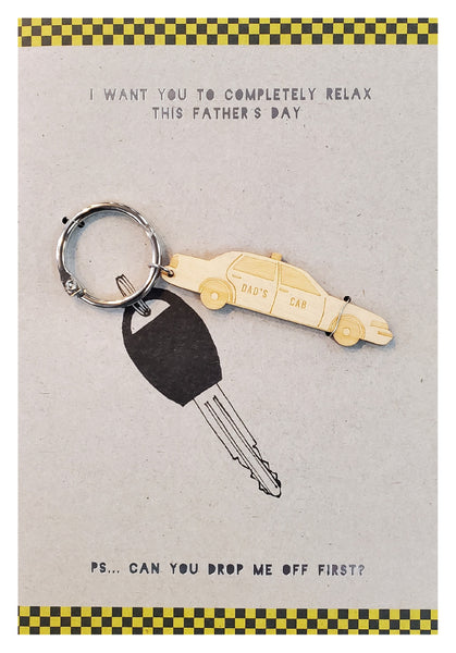 Father's Day Greeting Card - Dad's Cab