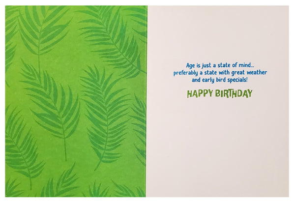 Birthday Greeting Card - Cat in Hawaiian Shirt