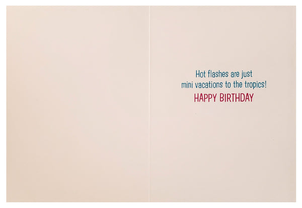 Birthday Greeting Card - Woman Floating on Inner-Tube