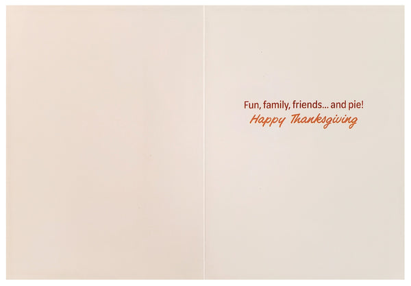Thanksgiving Greeting Card - Grateful Pumpkin Pie