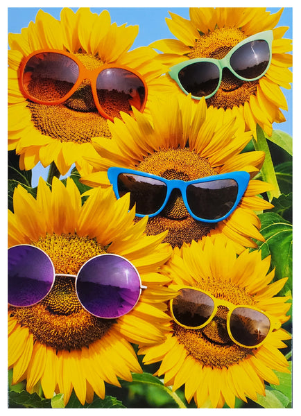 Friendship Greeting Card - Sunflower Friends