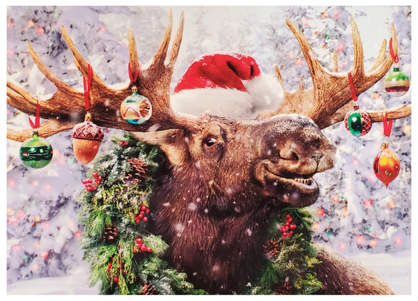 Christmas Greeting Card - Christmas Moose