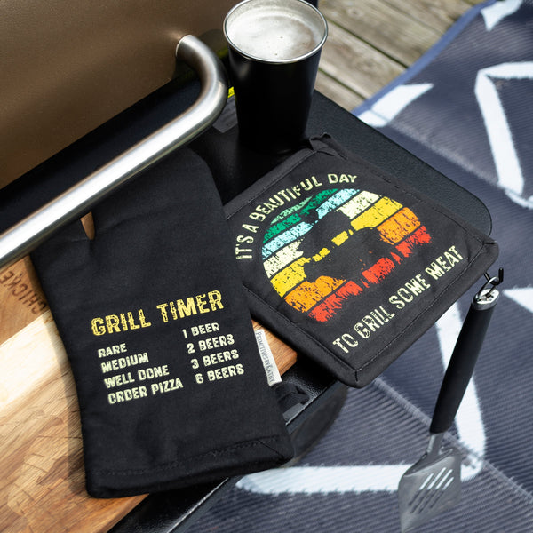 Grill Mitt and Pot Holder Set