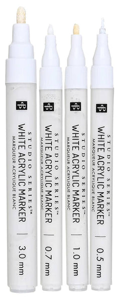 Studio Series White Acrylic Markers - Set of 4