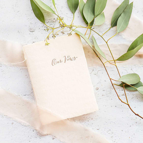 Soft-Cover Letterpress Notebook - Our Vows