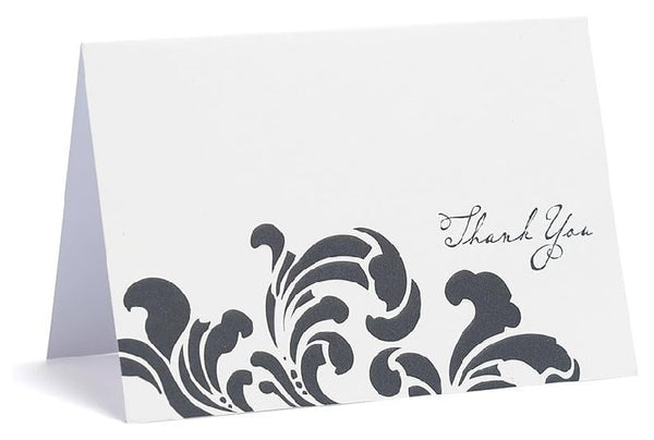20 ct. Thank You Cards - Black & White