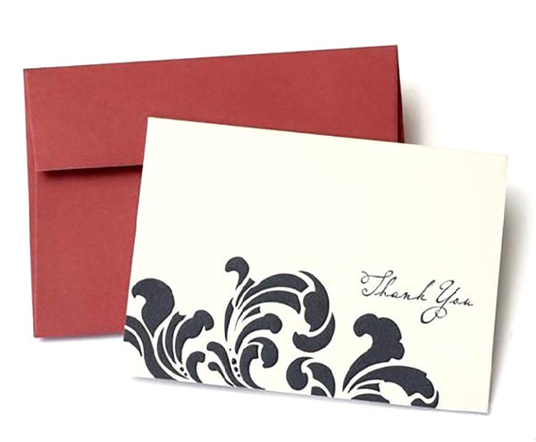 20 ct. Thank You Cards - Black & White