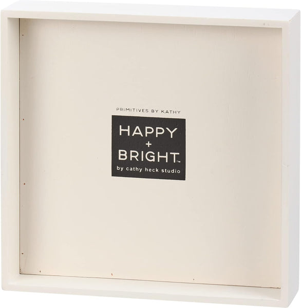 Inset Box Sign - Don't Worry Bee Happy