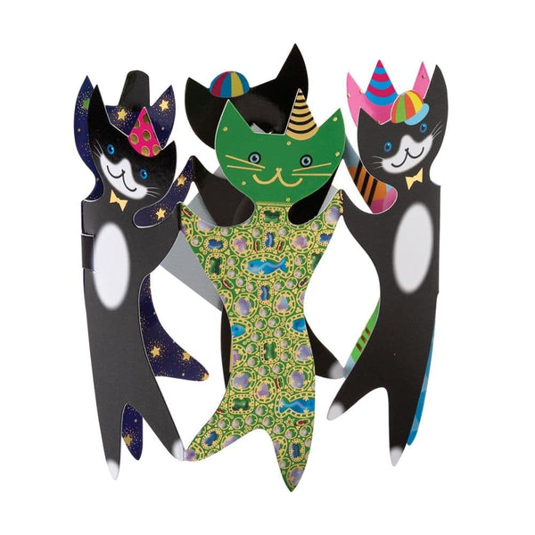 Luxury Blank Greeting Card - Cats With Party Hats