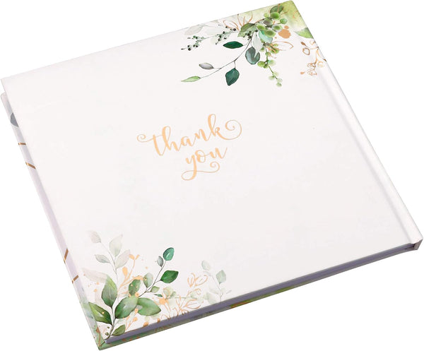 Lillian Rose Botanical and Geometric Guest Book with Gold Accents