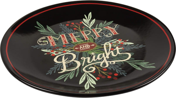 Holiday Cookie Giving Plate - Merry & Bright