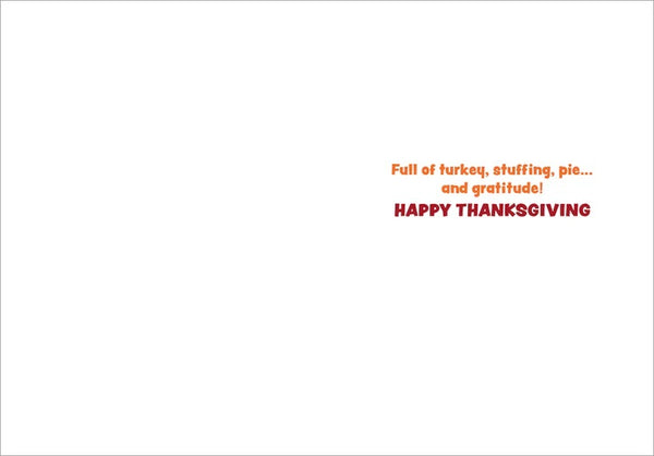 Thanksgiving Greeting Card - Thankful Dog