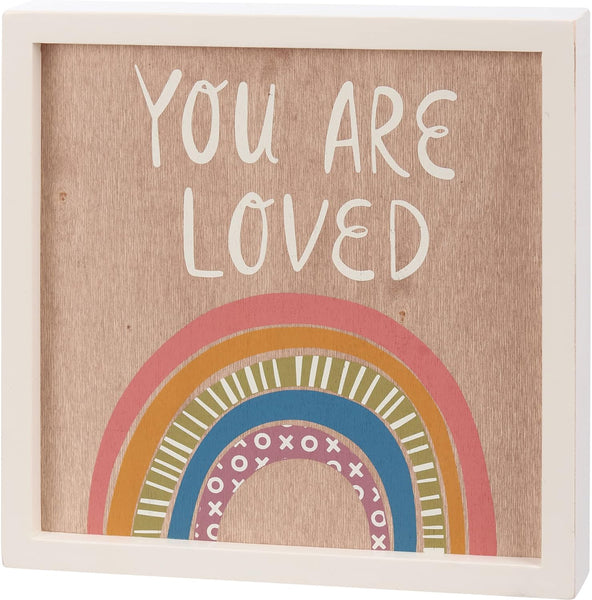 Inset Box Sign - You Are Loved