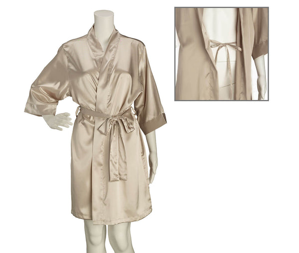 Bridesmaid Satin Robe -Champagne - Large/X-Large