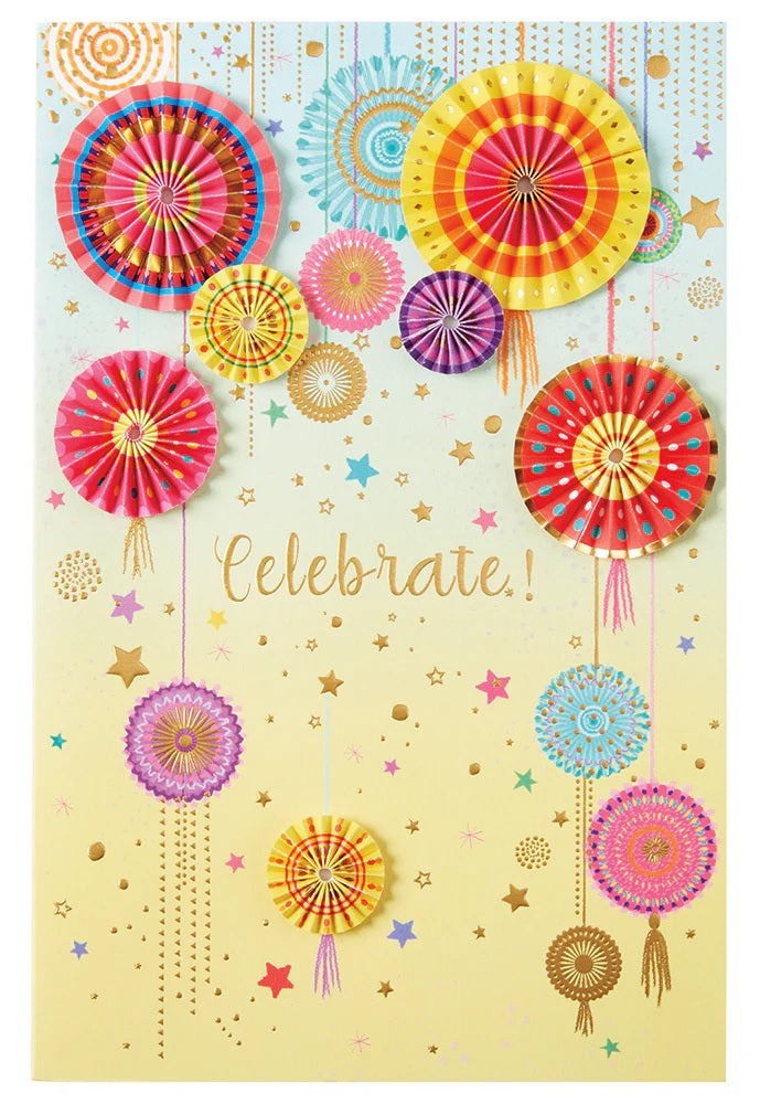 Exquisite Collector's Edition Birthday Greeting Card - Birthday Fans